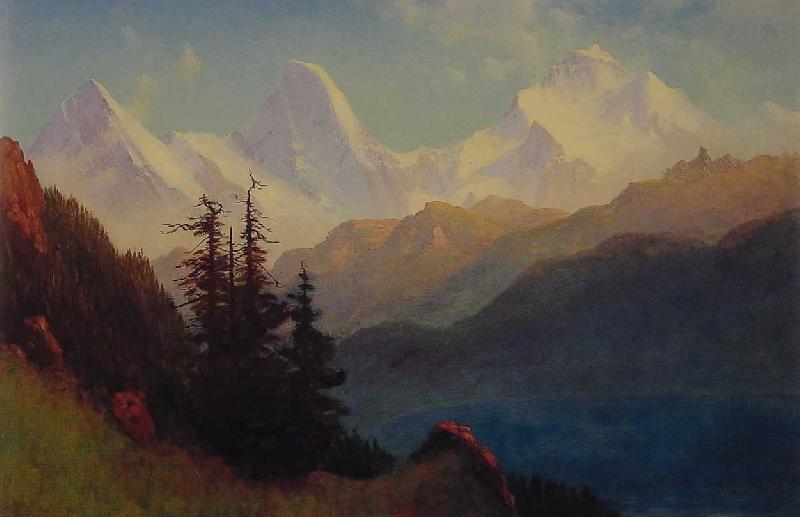 Albert Bierstadt Splendour of the Grand Tetons oil painting image